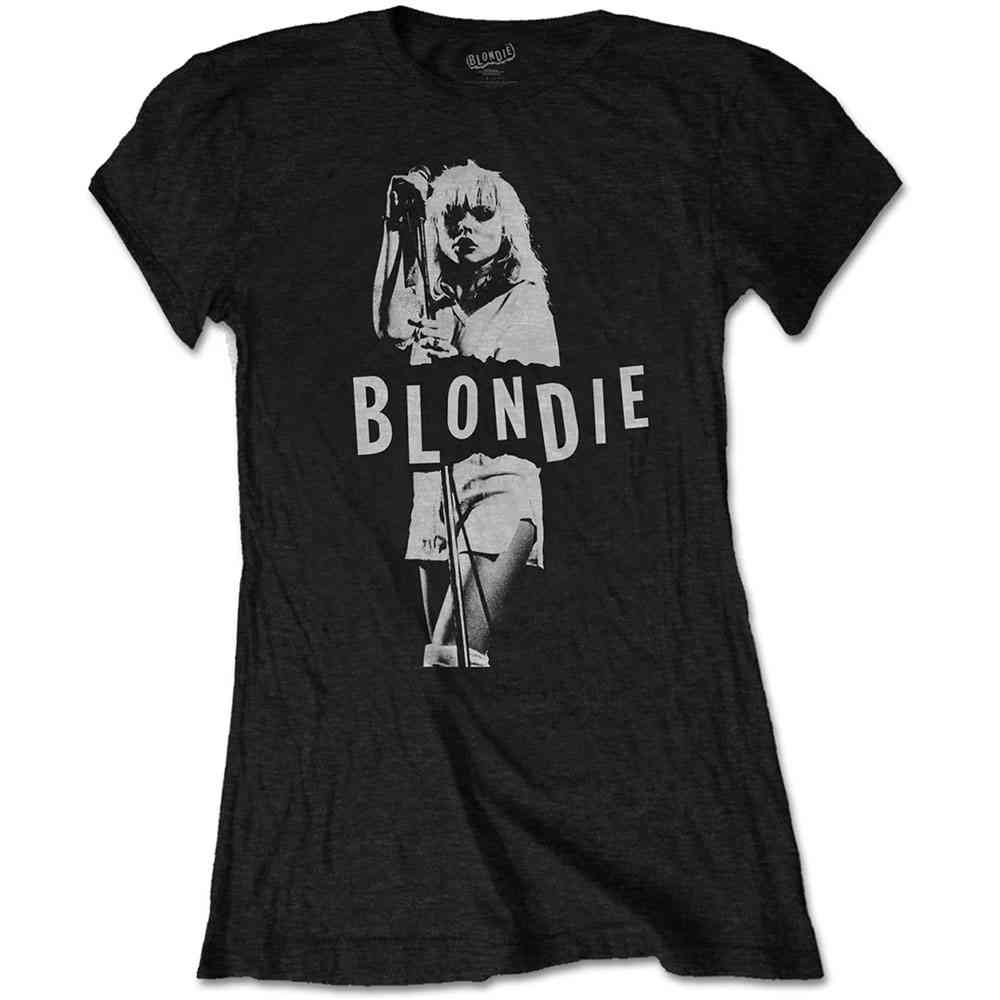 Blondie - Mic. Stand T-shirt Femme - Noir